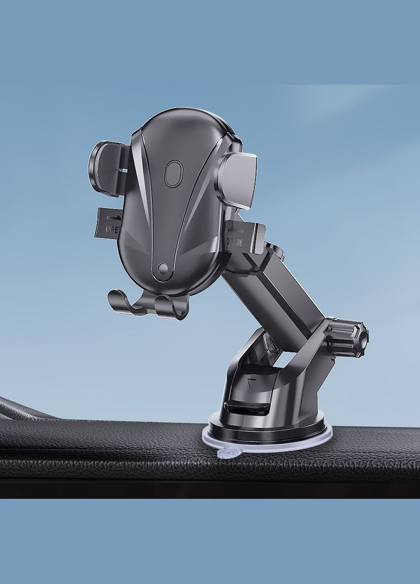 Автотримач для телефону затискач D43-3 телескоп, Black No Brand (354758729)