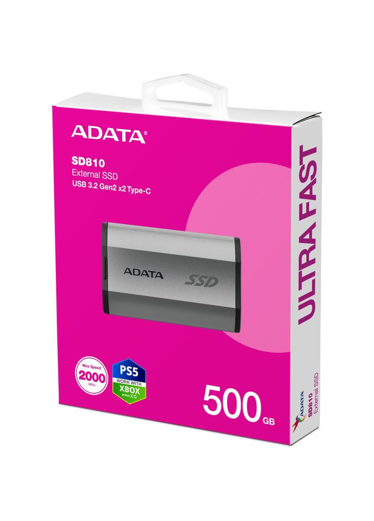 Накопичувач SSD USB 3.2 500GB (SD810-500G-CSG) ADATA (304255736)