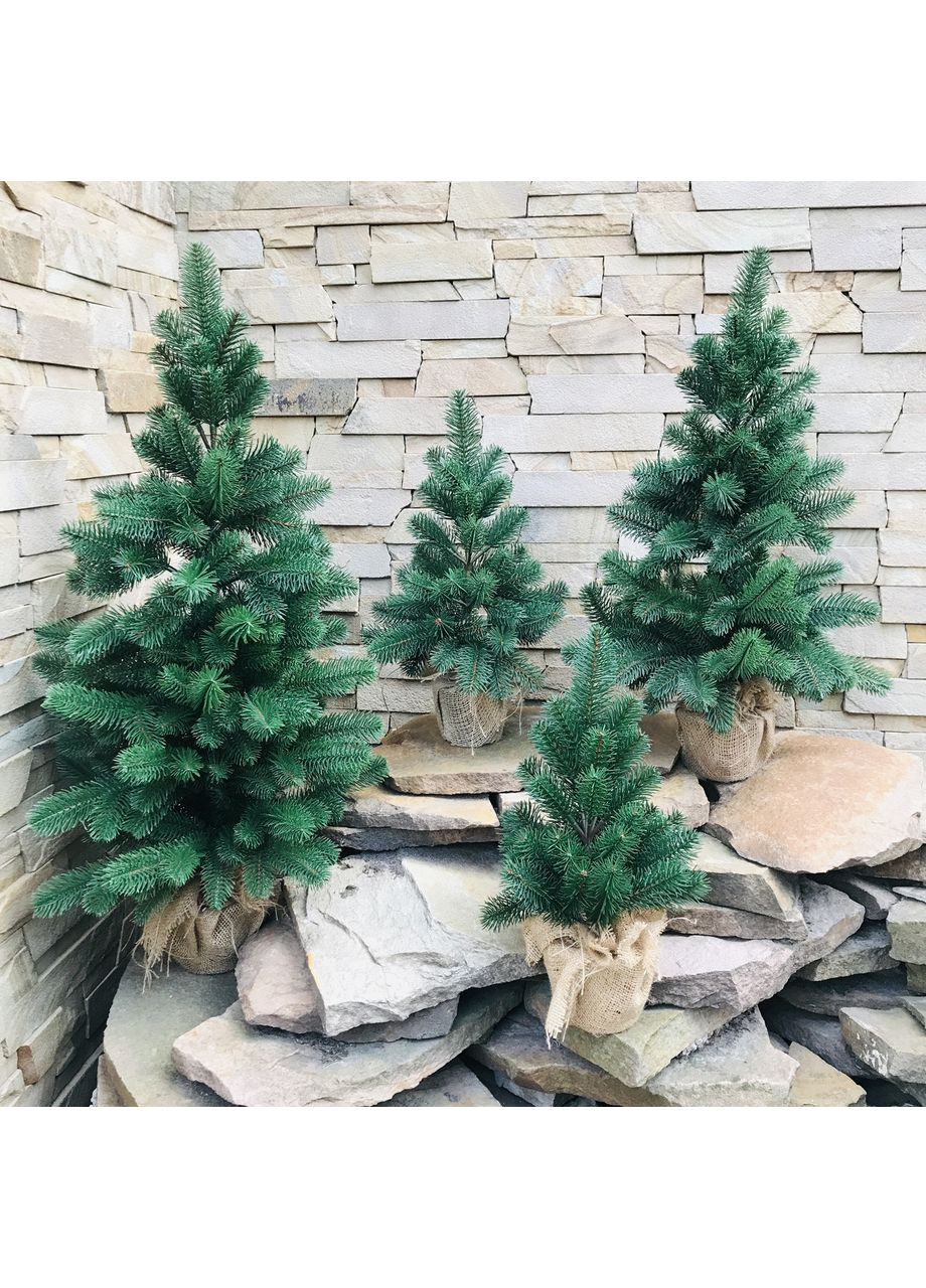 Ялинка лита SGH Premium в мішковині 50 см зелена HVOYA (366963853)