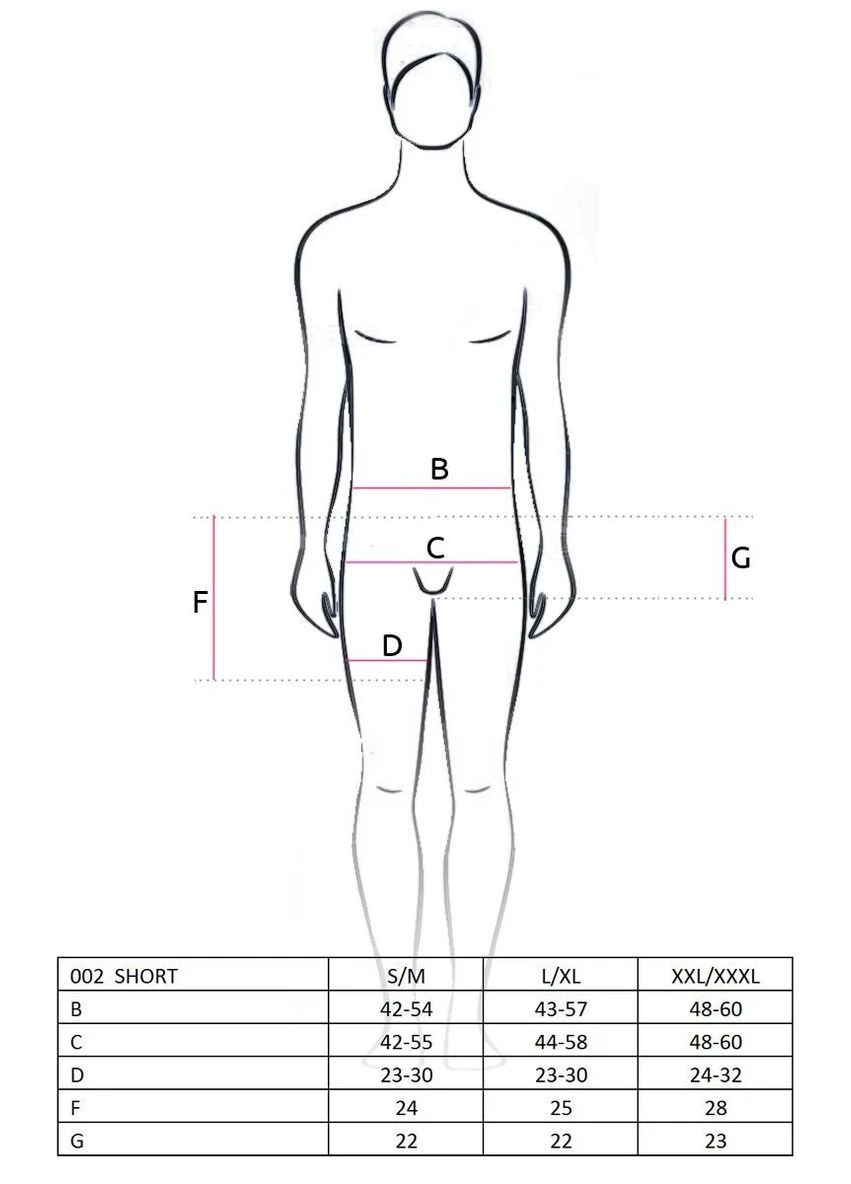 Чоловічі шорти з блискучим гульфіком 002 SHORT black Passion (297573284)