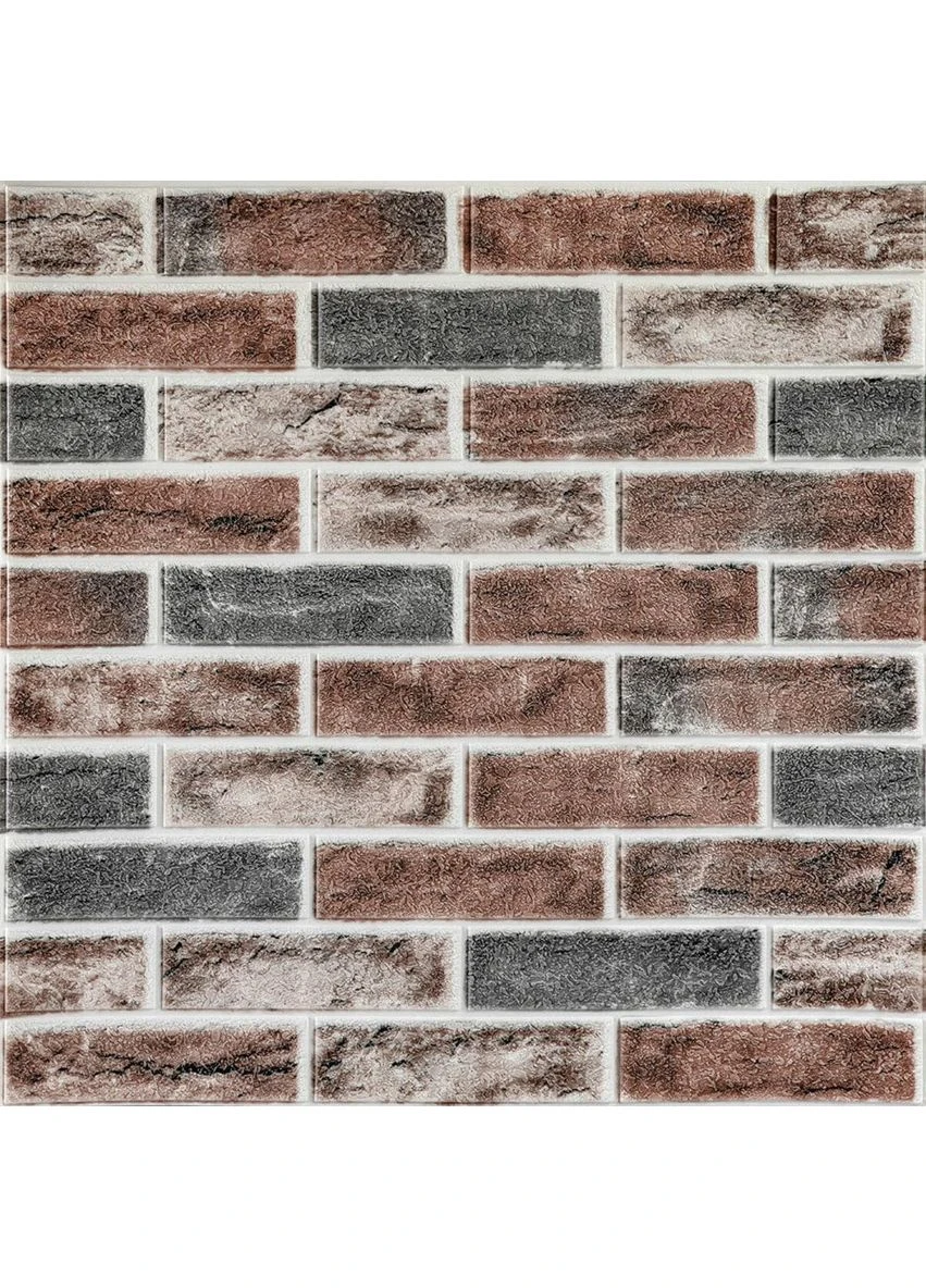 Самоклеящаяся 3D панель под кирпич клинкер оранжевый 700x700x4мм (414) SW-00000769 Sticker Wall (353968170)