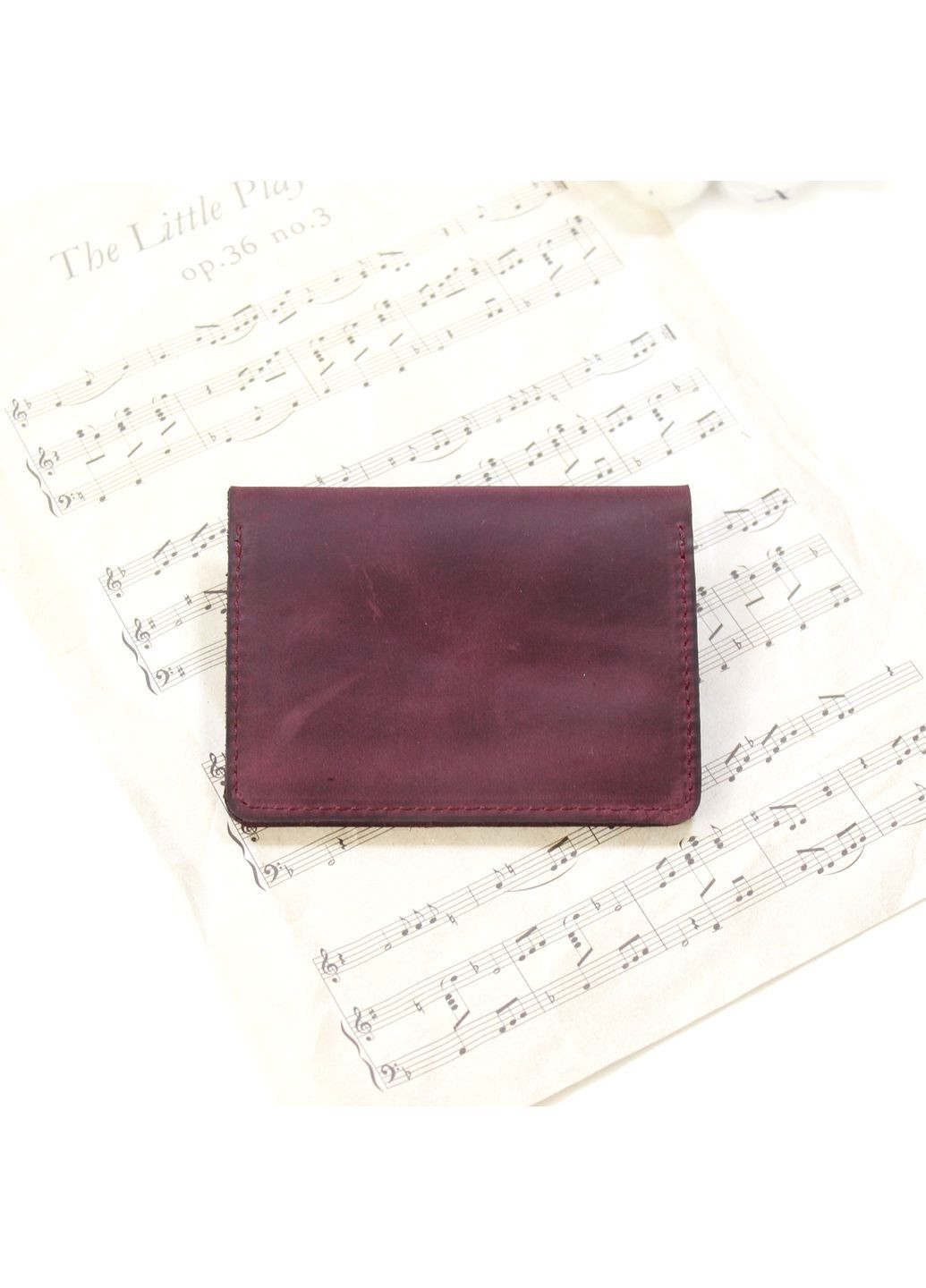 Обкладинка на посвідчення адвоката з натуральної шкіри Crazy Horse бордовий No Brand (366239638)