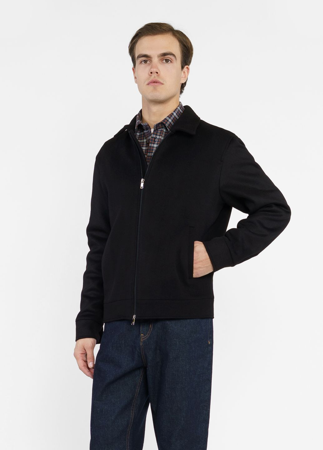 Чорна зимня куртка чоловіча чорна Arber Bomber Jacket KR78