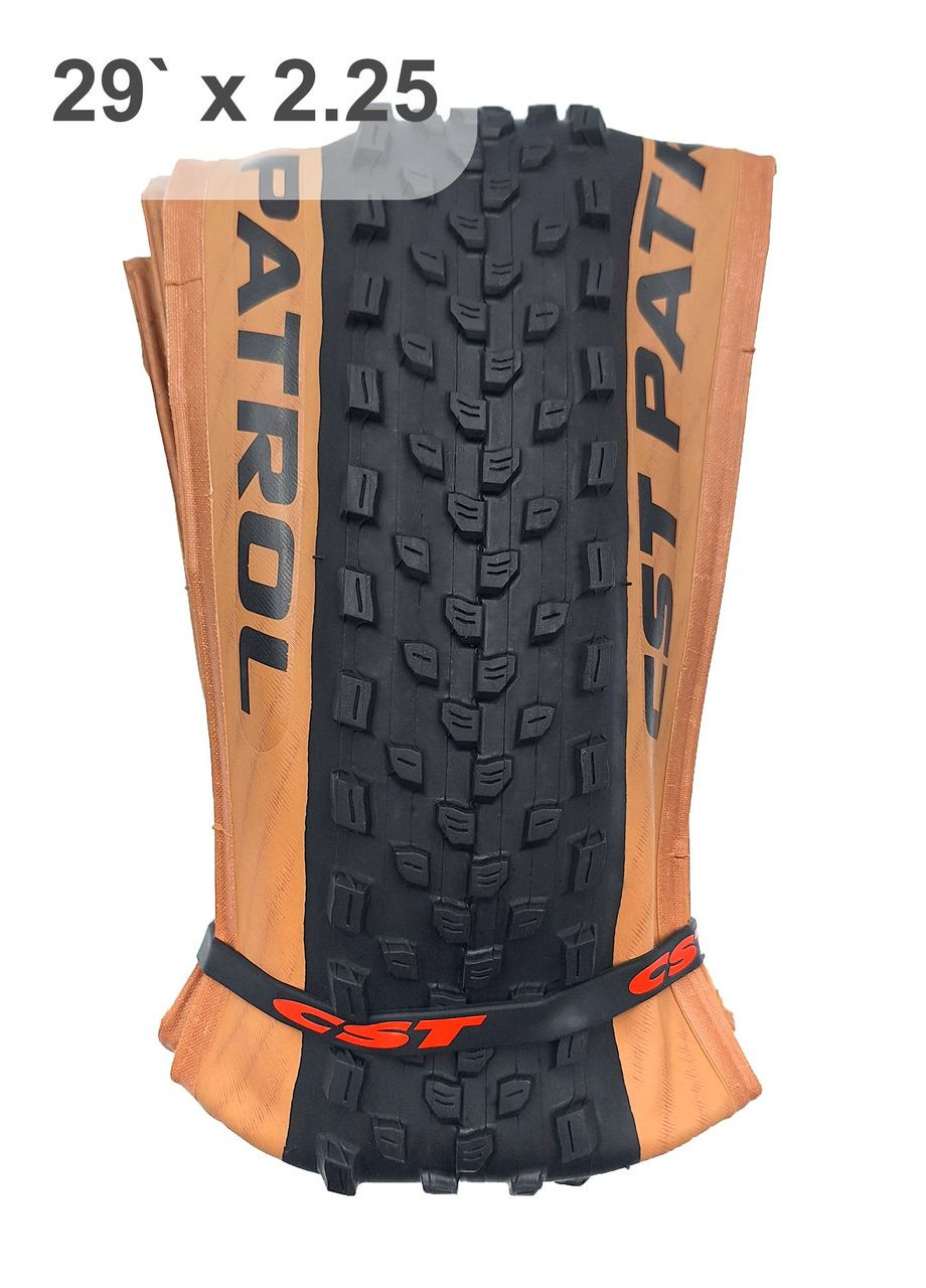 Покрышка складная велосипедная PATROL C1846 foldable 29x2.25 шипованная коричневый корд 60 TPI (G0001327) CST (355802875)