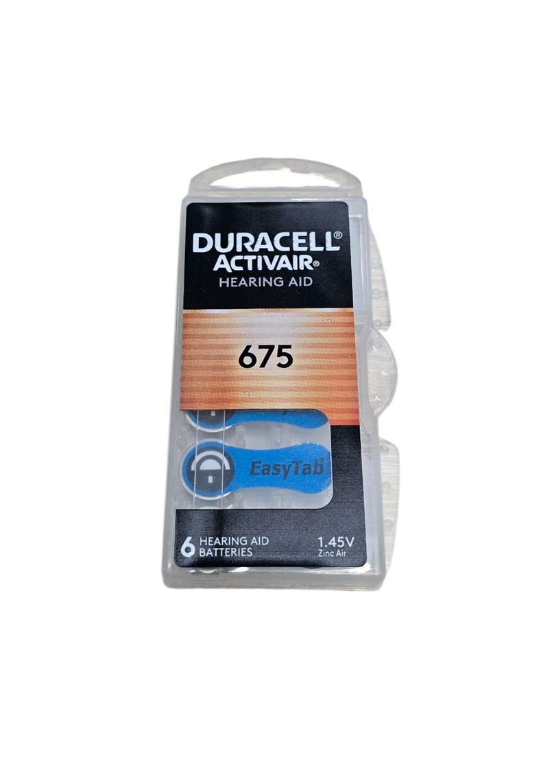 Батарейка Zinc air 1,45V ZA675/DA675/PR44 (640mAH) Duracell (370268363)