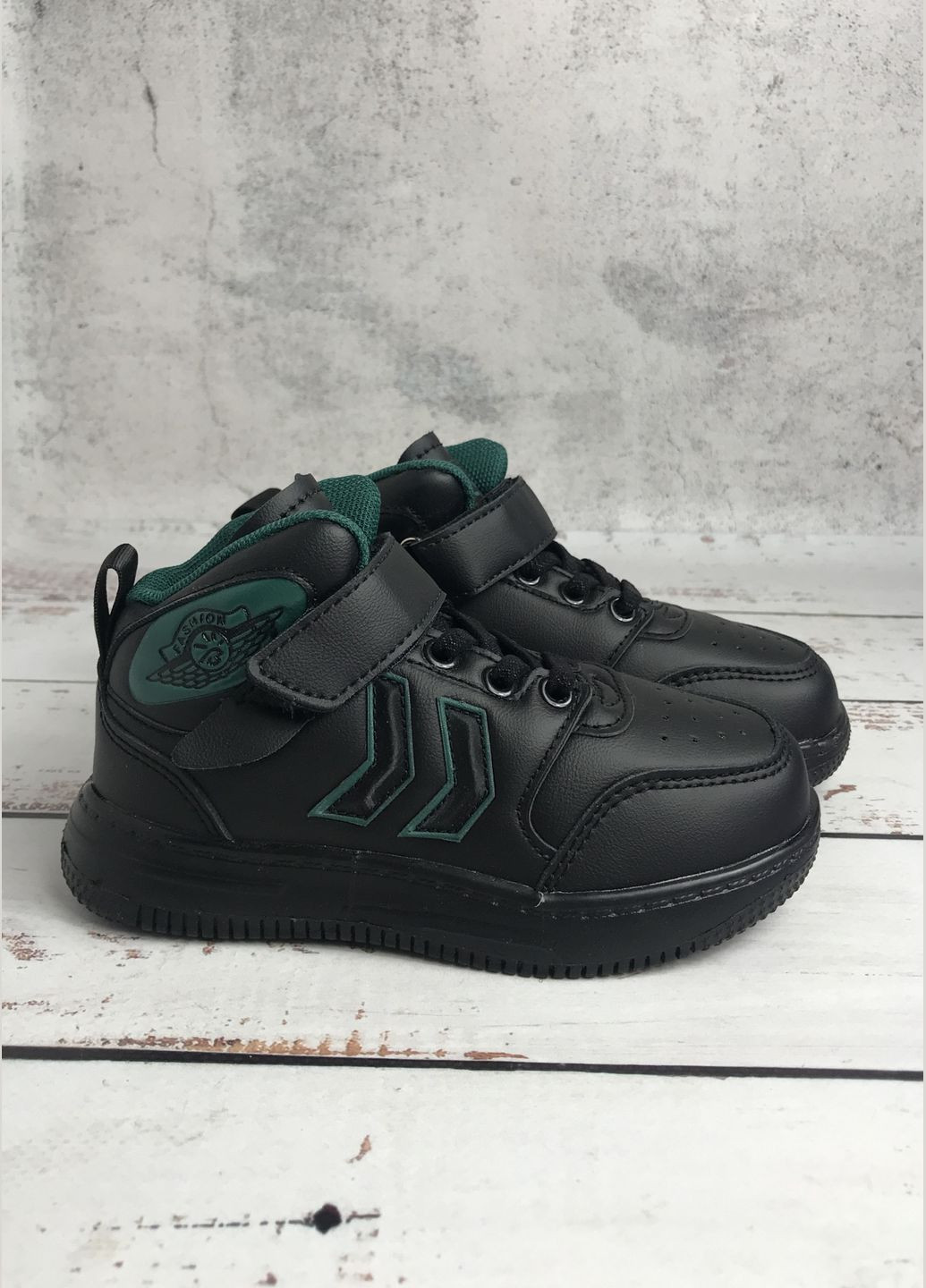 Черевики демісезонні дитячі для хлопчика Чорний (407) Bessky (347236414)