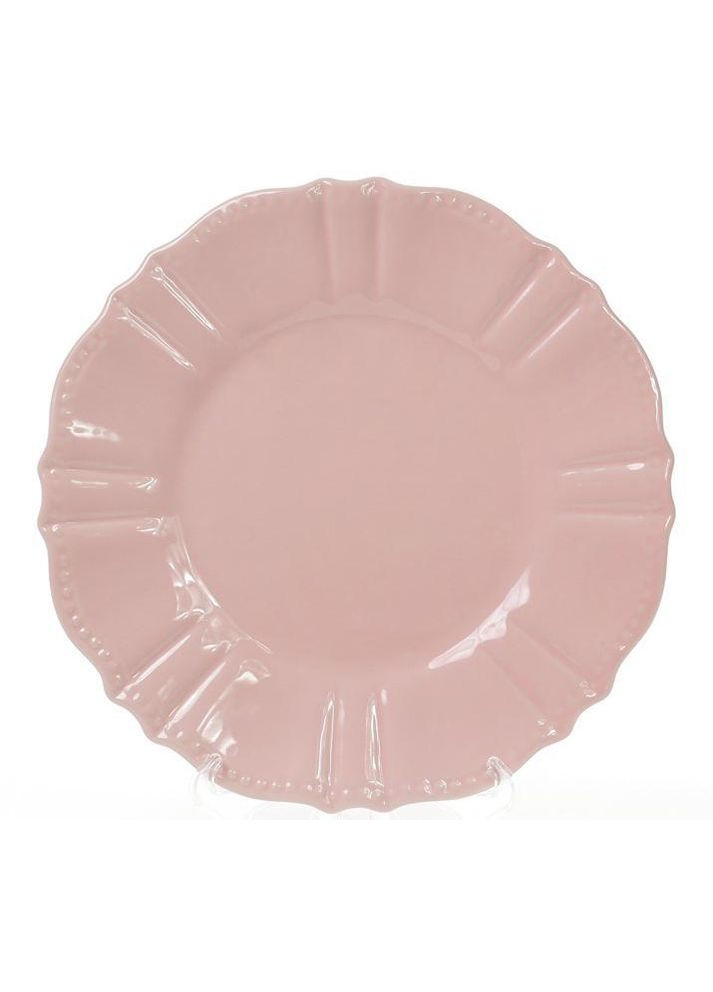 Набір 6 десертних тарілок Leeds Ceramics SUN Ø20см, кам'яна кераміка (рожеві) Bona (330020261)