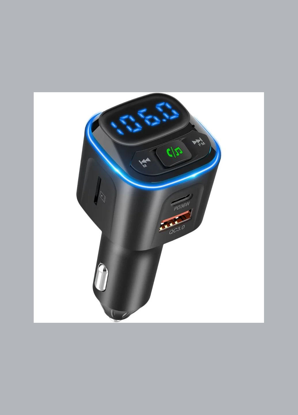 FM модулятор Tune GP-FMT051 (PD/QC) 36 Watt Black Gelius (327432351)