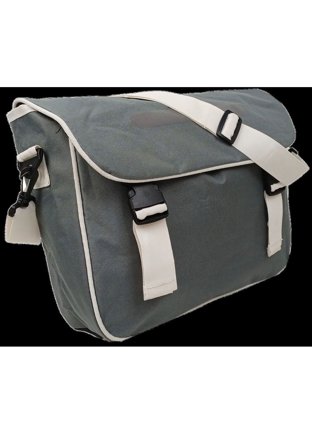 Багажна велосумка з дощовиком - наплічна сумка 2 в 1, 20L сіра No Brand (372853265)