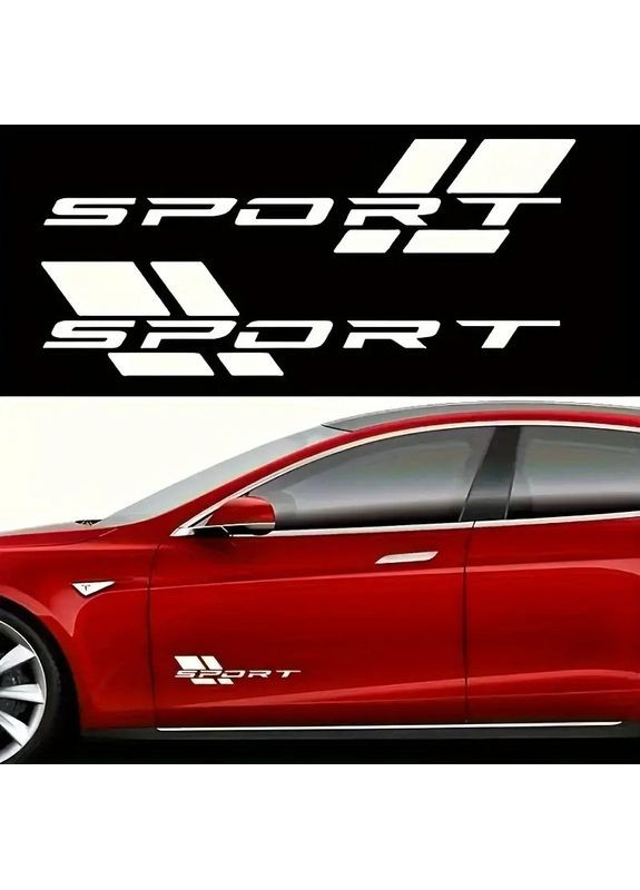 Наклейки на двері автомобіля 3D TUNING STUDIO Спорт 410х90х0.070мм=2штуки No Brand (362499358)