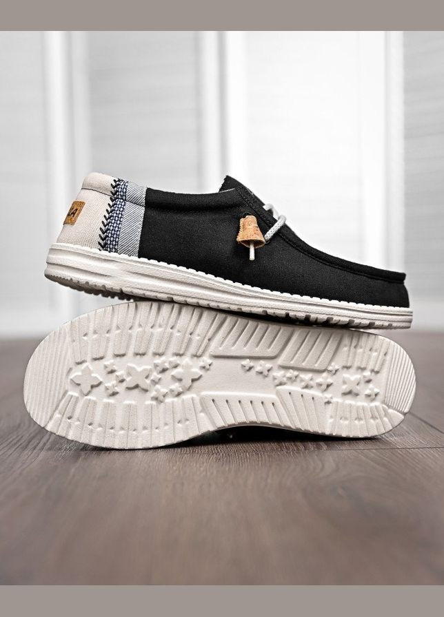 Чоловічі лофери Кордура чорні No Brand (340271839)