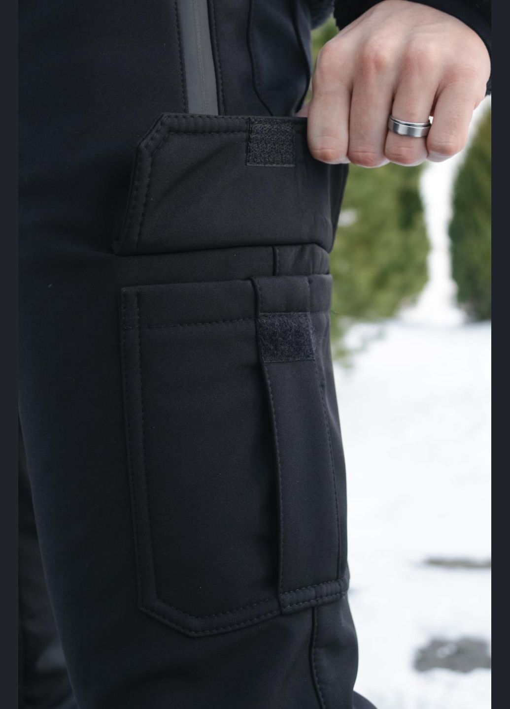 Штани теплі "Flash" чорні Intruder (359378540)