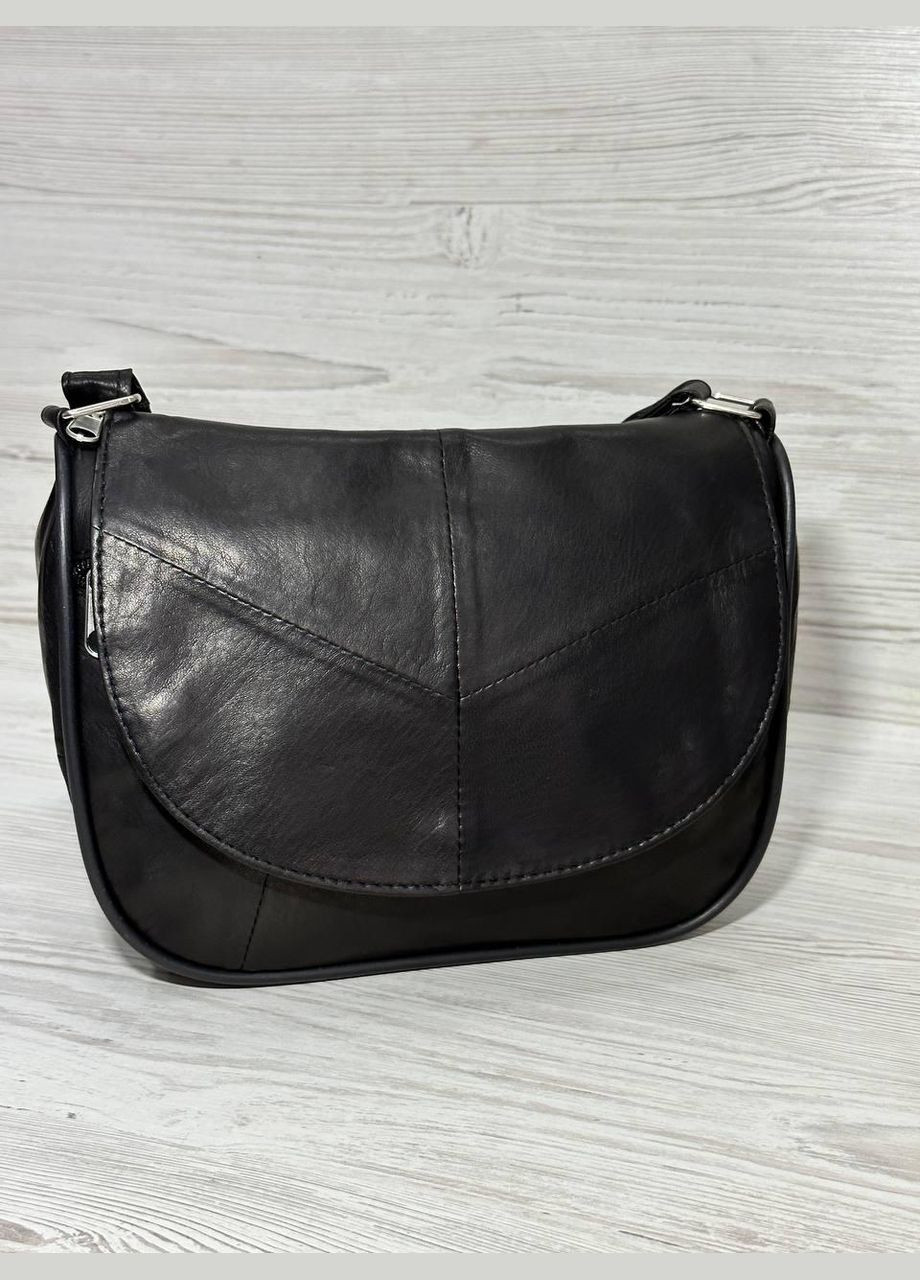 Сумочка женская черная кожа натуральная 103047 No Brand (303925043)