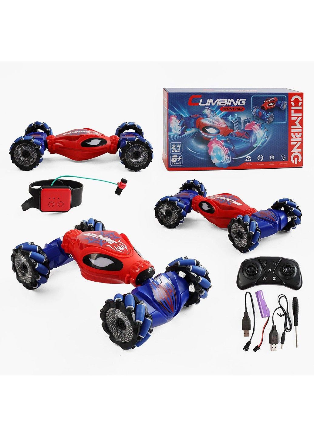 Машинка на радіокеруванні з браслетом та роликовими колесами No Brand (361286505)