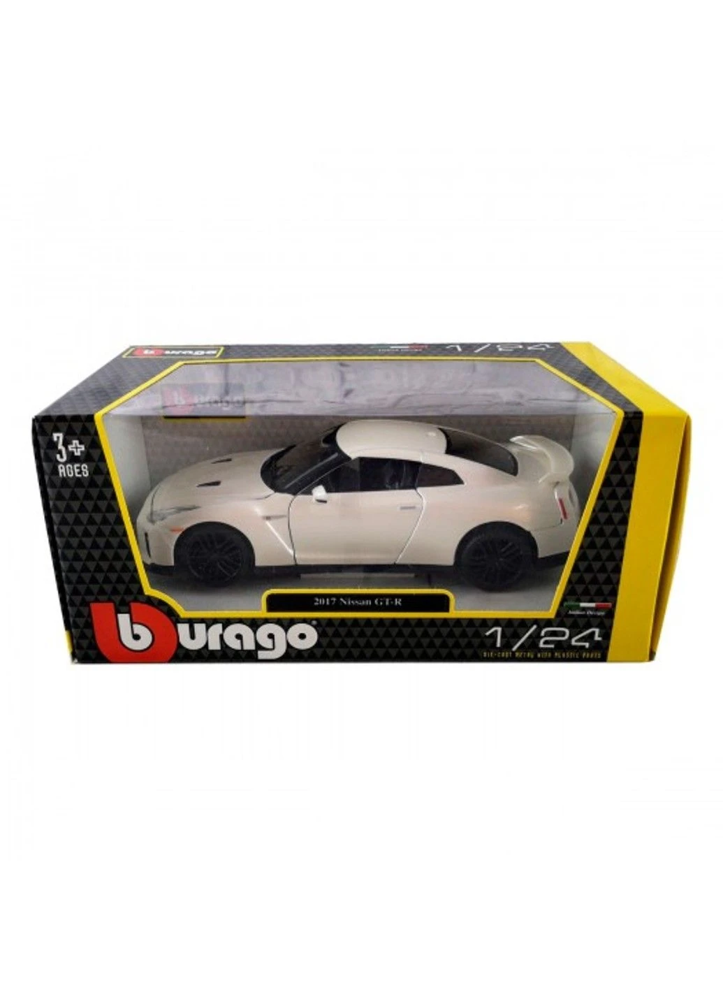 Автомодель – Nissan Gt-R (ассорти красный, белый металлик, 1:24) Bburago (333708803)