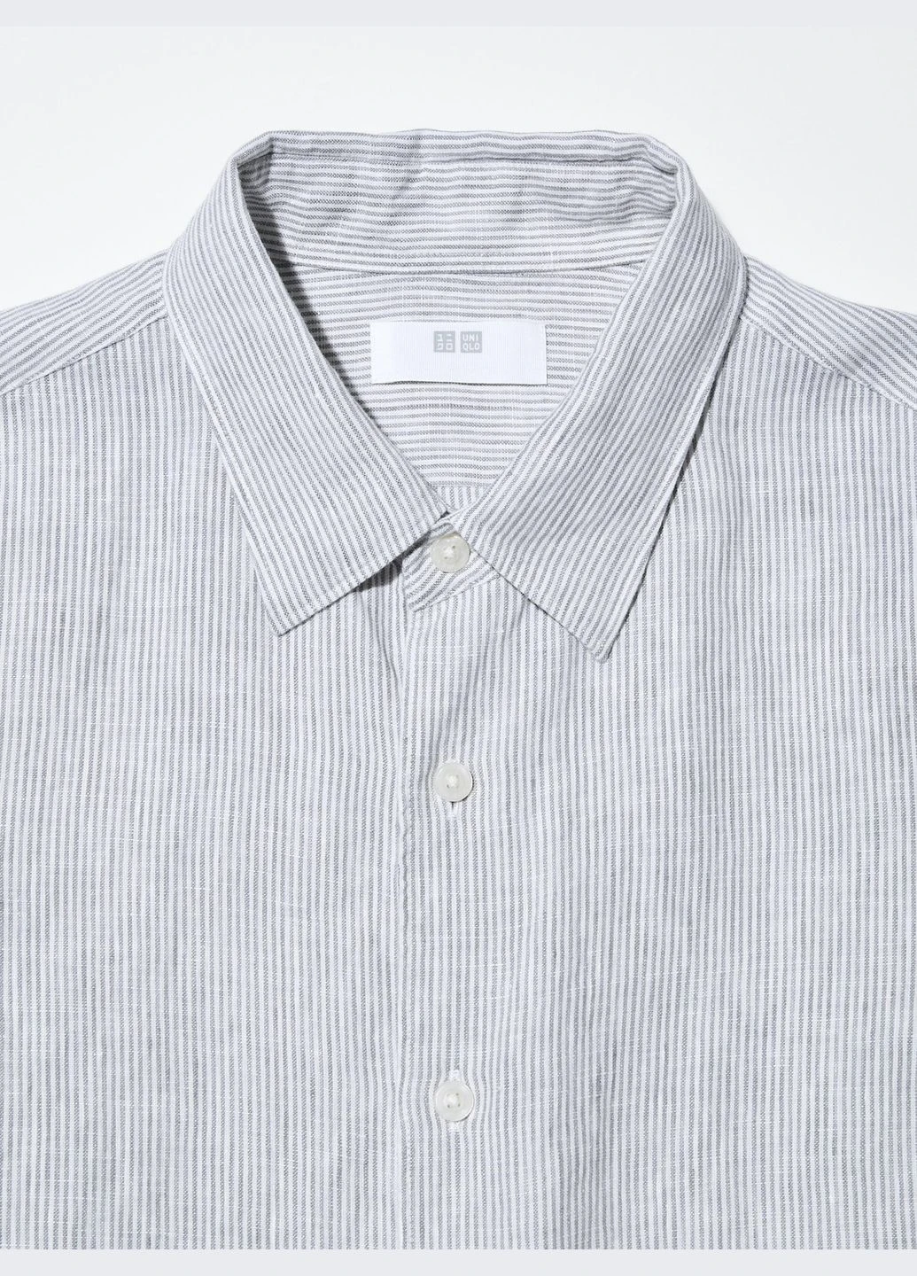 Серая рубашка Uniqlo