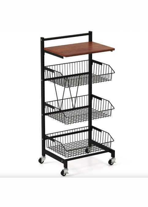 Стелаж Vroda мобільний в стилі Loft Costway (362028098)