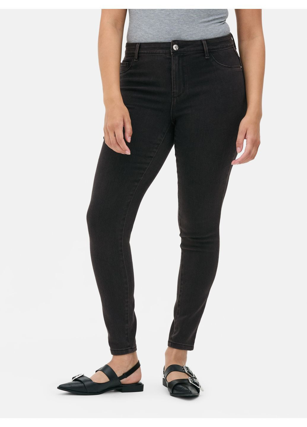 Джинси Skinny демисезон,черный, Primark - (368150950)