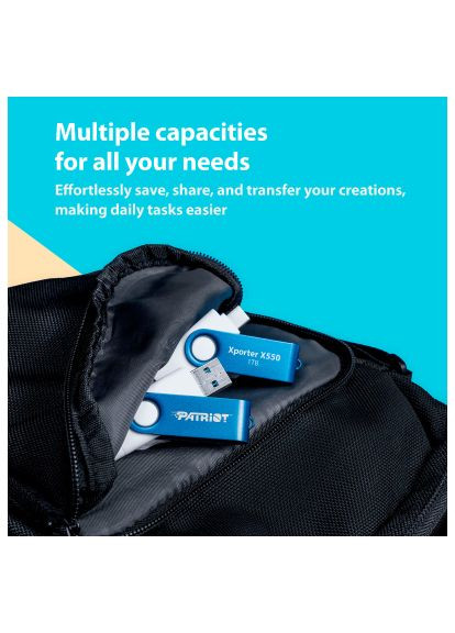 USB флеш накопичувач 32GB Xporter X550 USB 3.2/Type-C (PS32GX550AAD) Patriot 32GB Xporter X550 USB 3.2/Type-C (368760994)