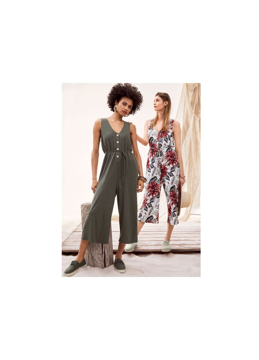 Сліпони-еспадрільї для жінки LIDL 348734 хакі Esmara (335974516)