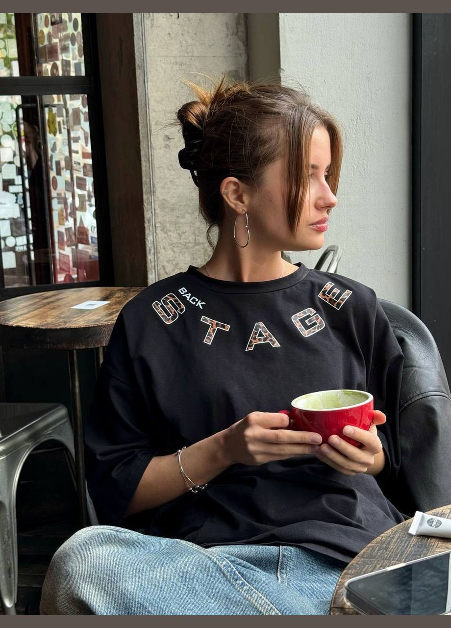 Стильная женская футболка с принтом No Brand - (325417871)