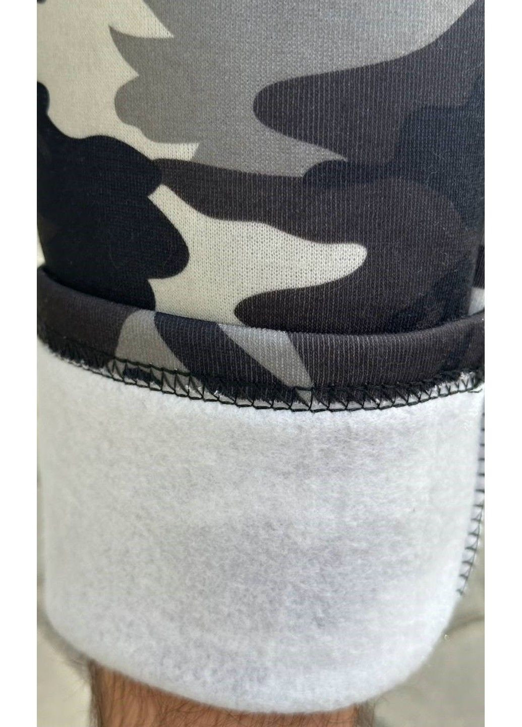 Штани чоловічі камуфляж на флісі сірі No Brand (307392865)