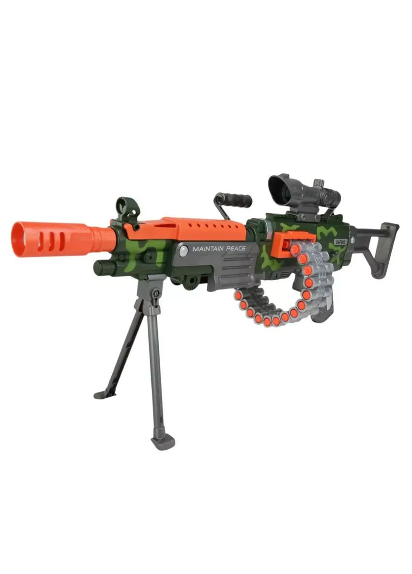 Игрушка автомат стреляет поролоновыми пулями защитные очки WY2102C аккумулятор No Brand (362429512)