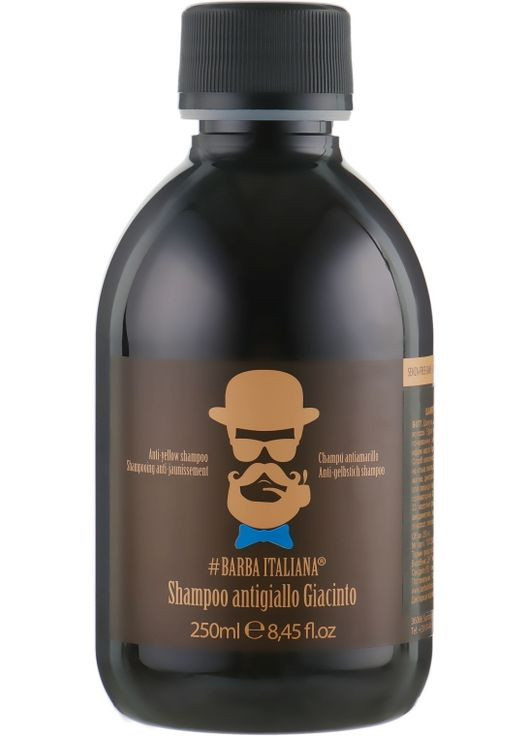 Серебристый шампунь для волос Giacinto Shampoo 250ml (475419-122820) Barba Italiana (368644725)