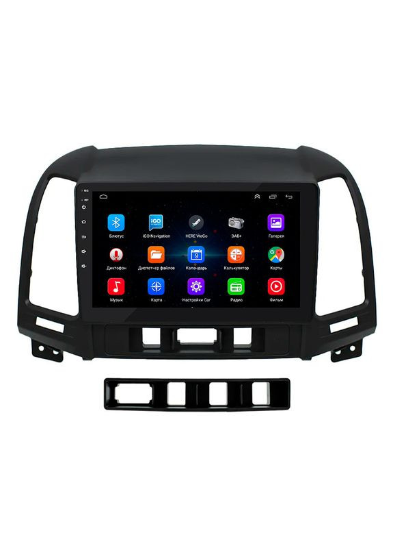 Штатна магнітола для авто Hyundai Santa Fe 2009-2012 9" 1+16 Wi-Fi Optima хюндай 5 шт. Lesko (336194567)