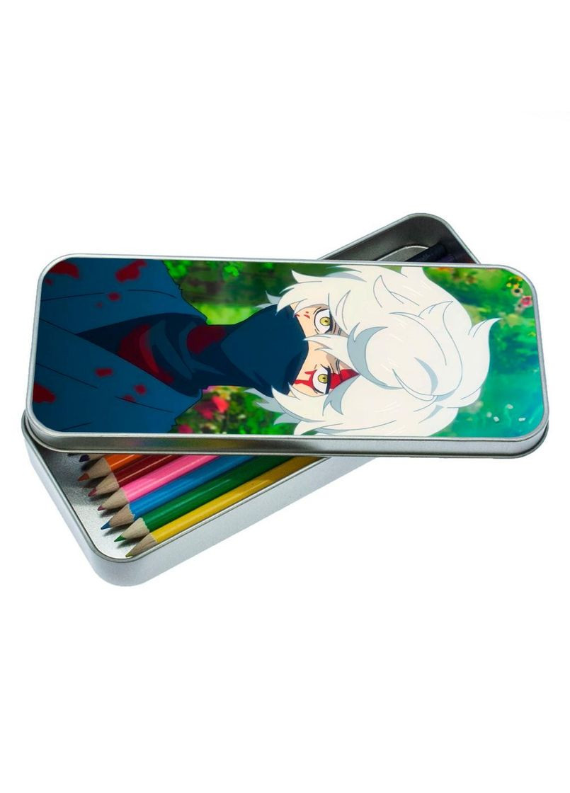 Пенал школьный для мальчика и девочки металлический Адский рай #001 7*18 см Silver No Brand (309156011)