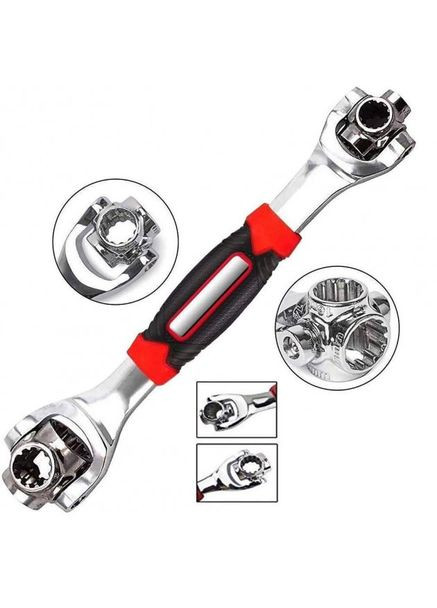 Універсальний багатофункціональний гайковий торцевий ключ - мультитул 48в1 Universal Wrench TM-38/WJ-02 Black/Red No Brand (350349292)