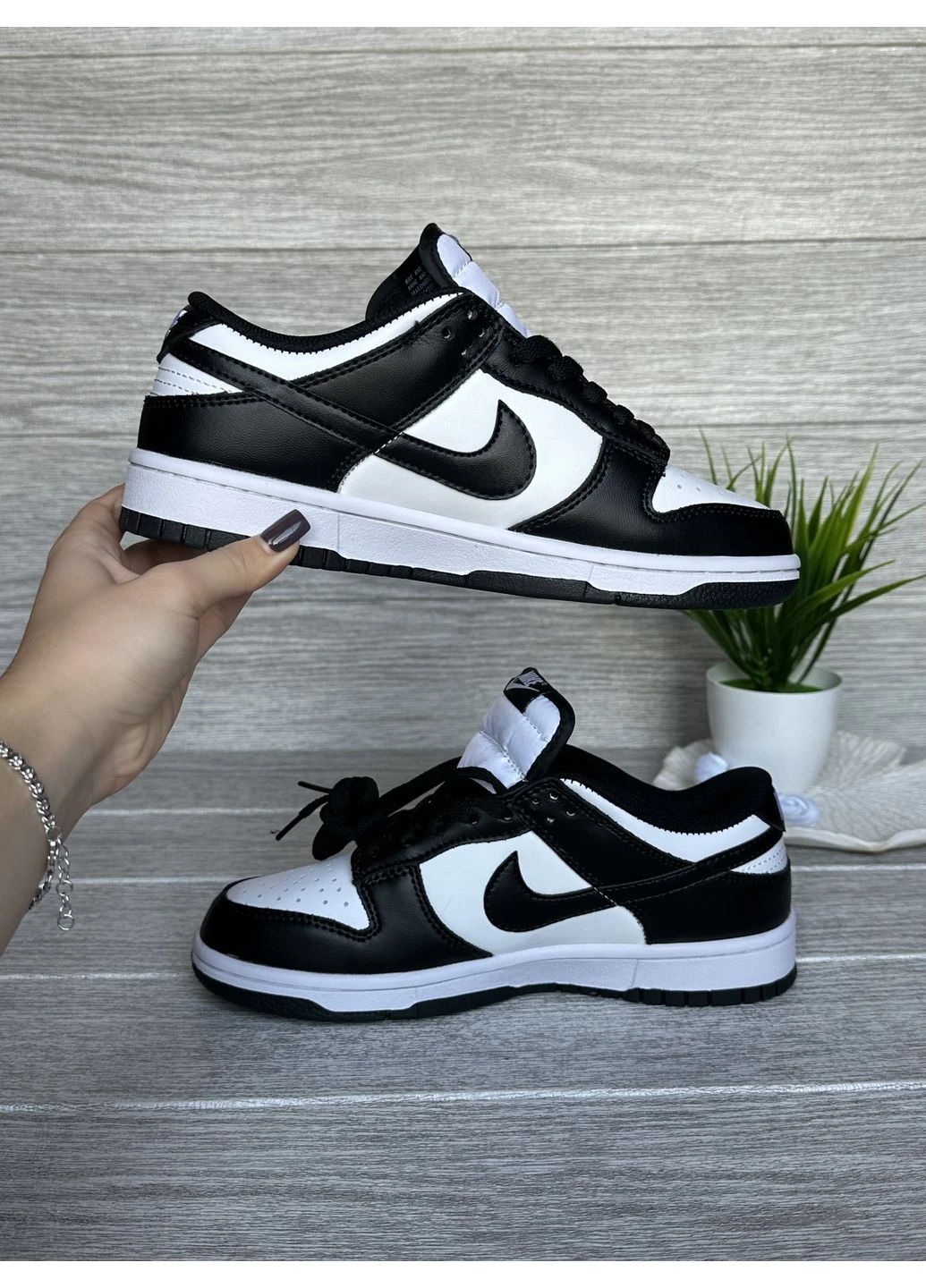 КРОССОВКИ ЖЕНСКИЕ NIKE SB DUNK LOW WHITE BLACK НАЙК СБ ДАНК БЕЛЫЕ No Brand белые демисезоны (392014825)