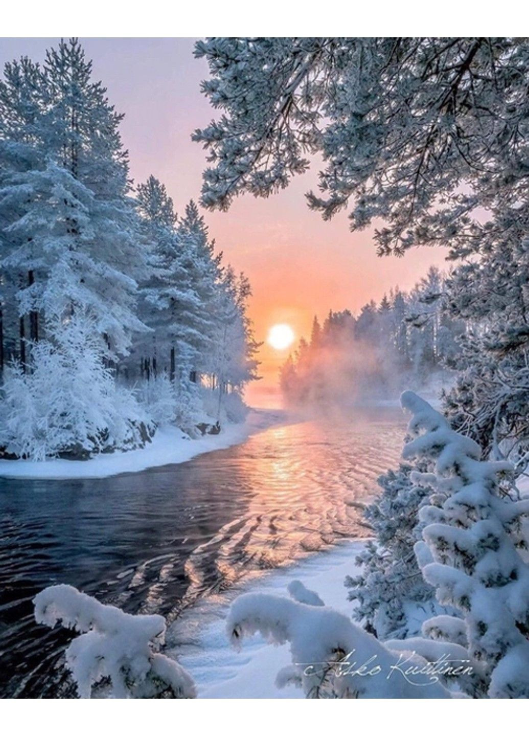 Набор Алмазная мозаика вышивка Снежный пейзаж на подрамнике полная 30х40 см 187034 No Brand (332208296)