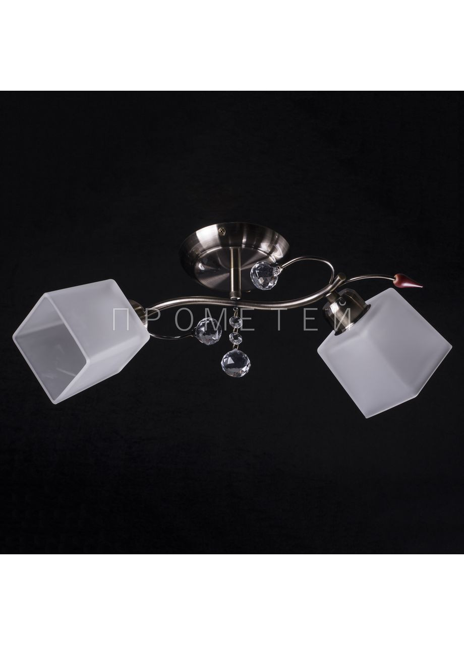 Люстра Припотолочная на две лампочки (античная бронза) 37275/2C/AB+WT No Brand (352229562)