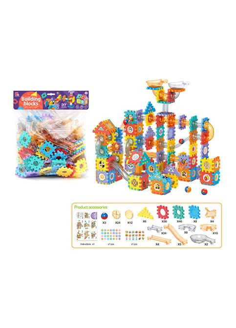 Конструктор детали-пазлы, трубчатый/лабиринт, шарики, 202деталей HL-26 Metr+ (305393962)