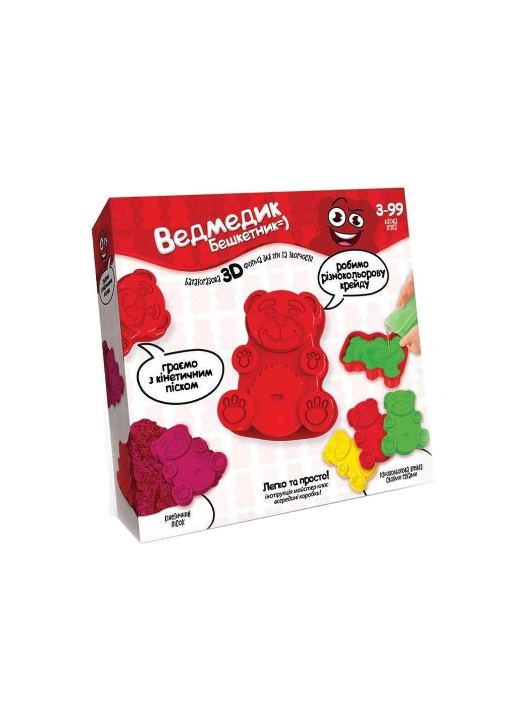 Набір креативной творчості "Ведмедик-Бешкетник" колір різнокольоровий CB-00143753 Danko Toys (314890947)