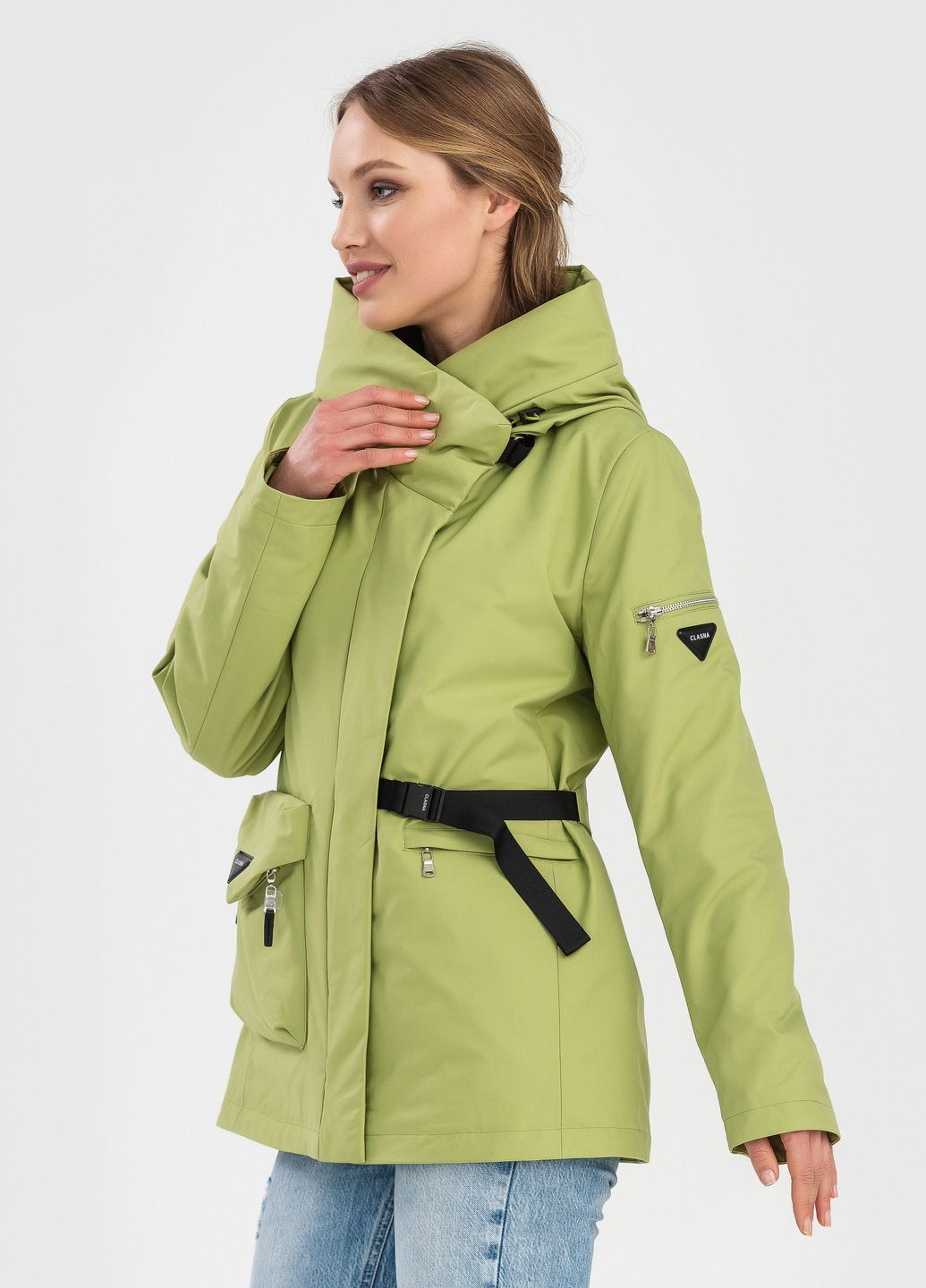 Зеленая демисезонная куртка Clasna
