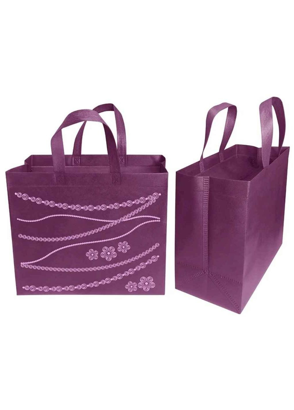 Эко сумка бокс с печатью Ожерелье с замком 385х320х120мм 400мм EcoBag (362711745)