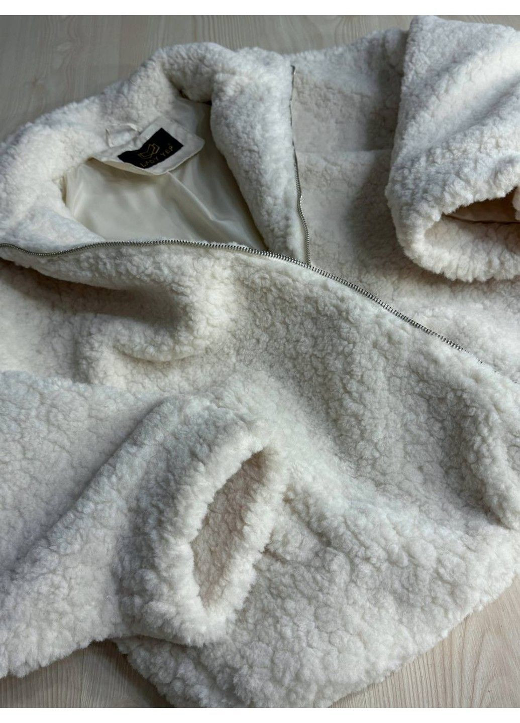 Шуба жіноча 10017 тедді бомбер оверсайз на блискавці Lady yep (368544167)