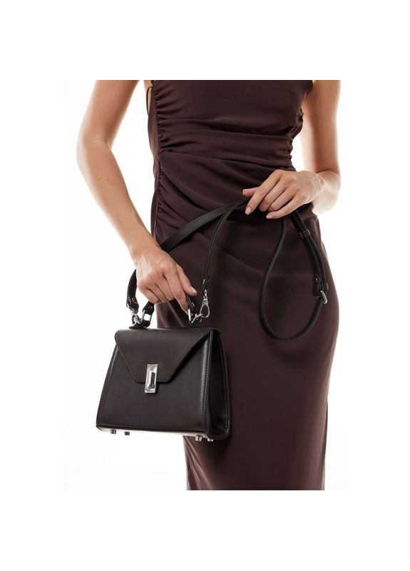Сумка женская через плечо кожаная Futsy темно-коричневая The Wings (302007390)