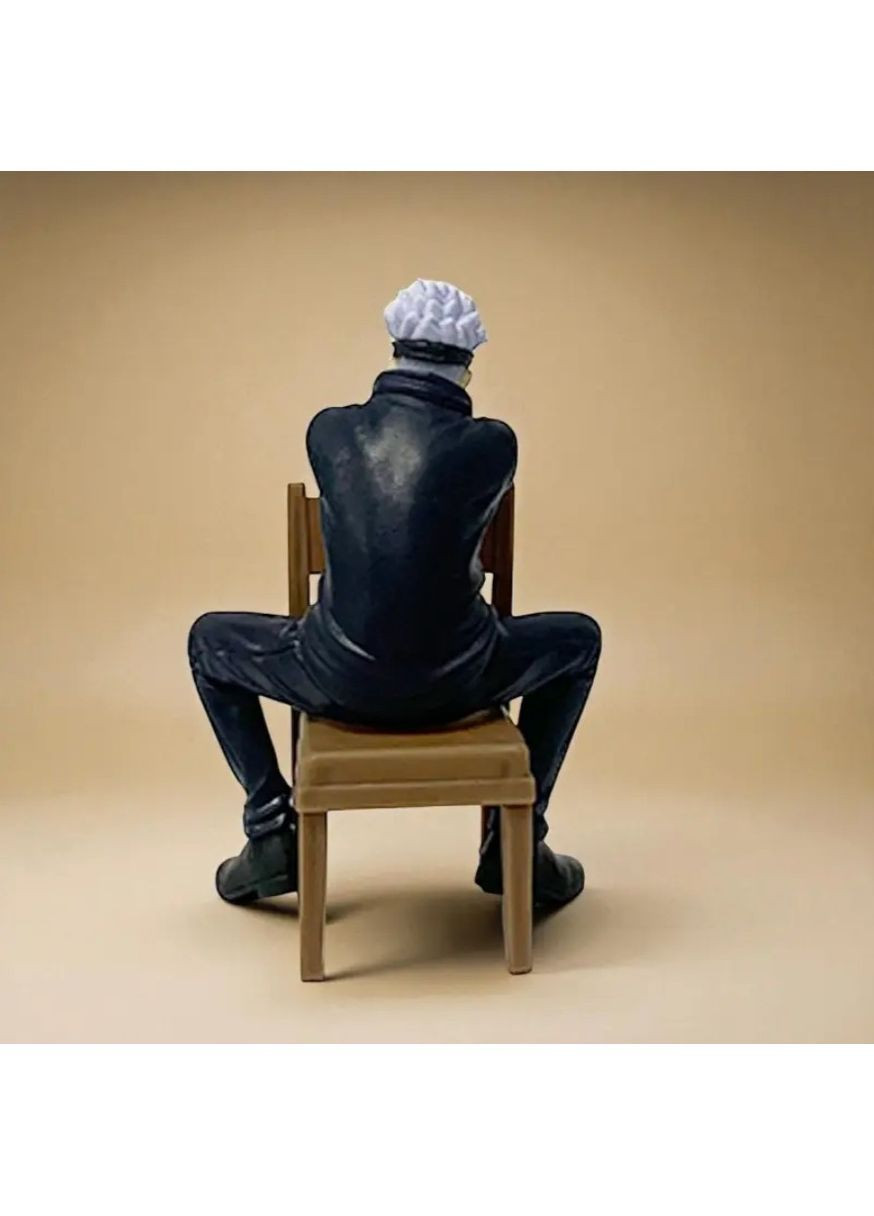 Коллекционная фигурка Годжу Сатору 11 см из аниме Jujutsu Kaisen из ПВХ, статуэтка Satoru Gojo на стуле для коллекции No Brand (362682308)