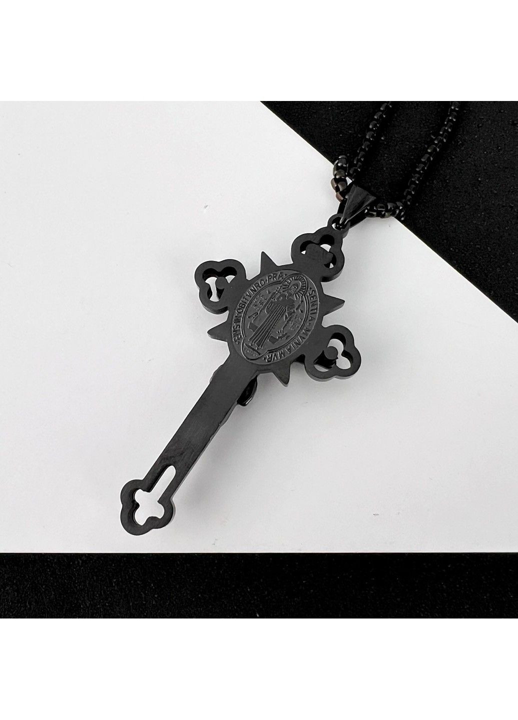 Хрестик із розп'яттям з медичної сталі PSC-097 No Brand (351503758)