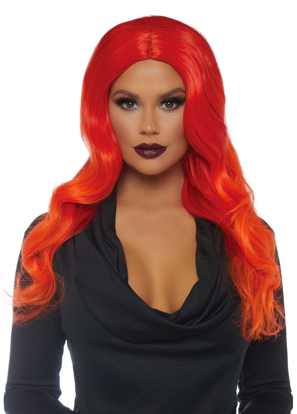 Рыжий парик омбре Ombre long wavy wig, длинная, локоны, 61 см CherryLove Leg Avenue (282708985)