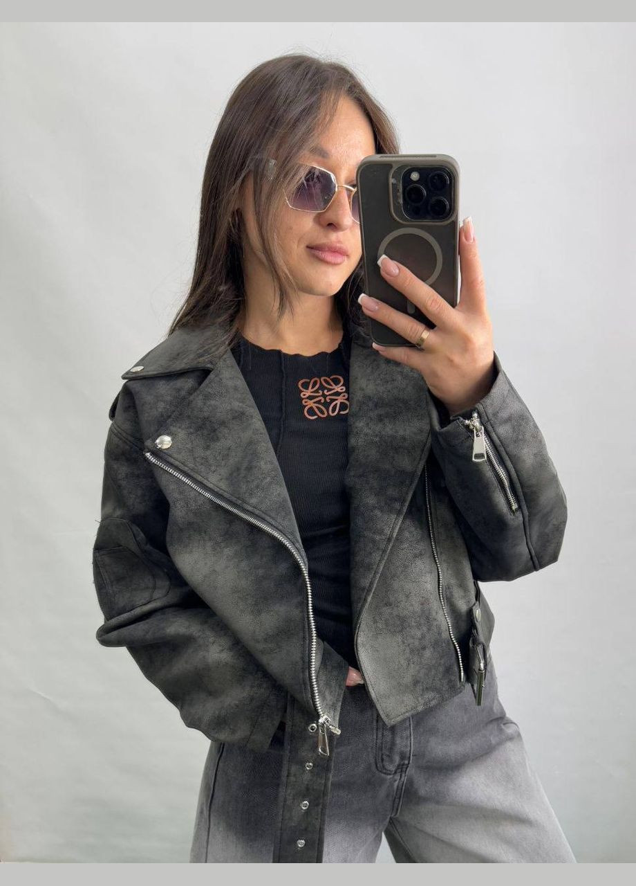 Графітова куртка-косуха No Brand