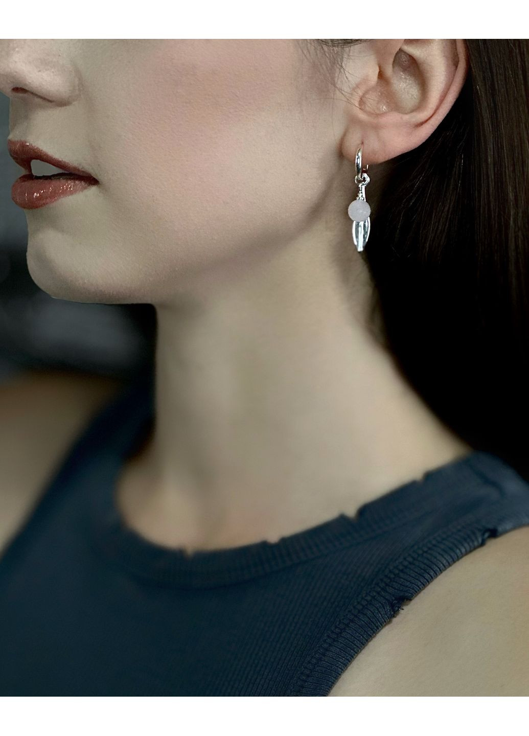 Серебряные серьги с голубым кварцем — символ нежности, любви и женской энергии 💗 Family Jewelry House (351897784)