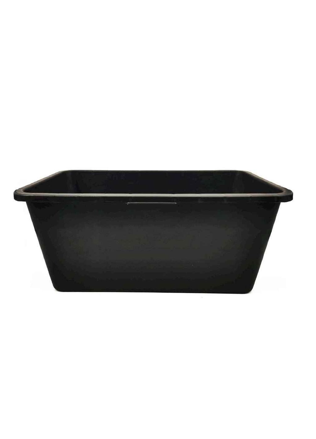 Таз пл. строительный 60л черный прямоугольный (прорезиненный) Kavor (364282668)