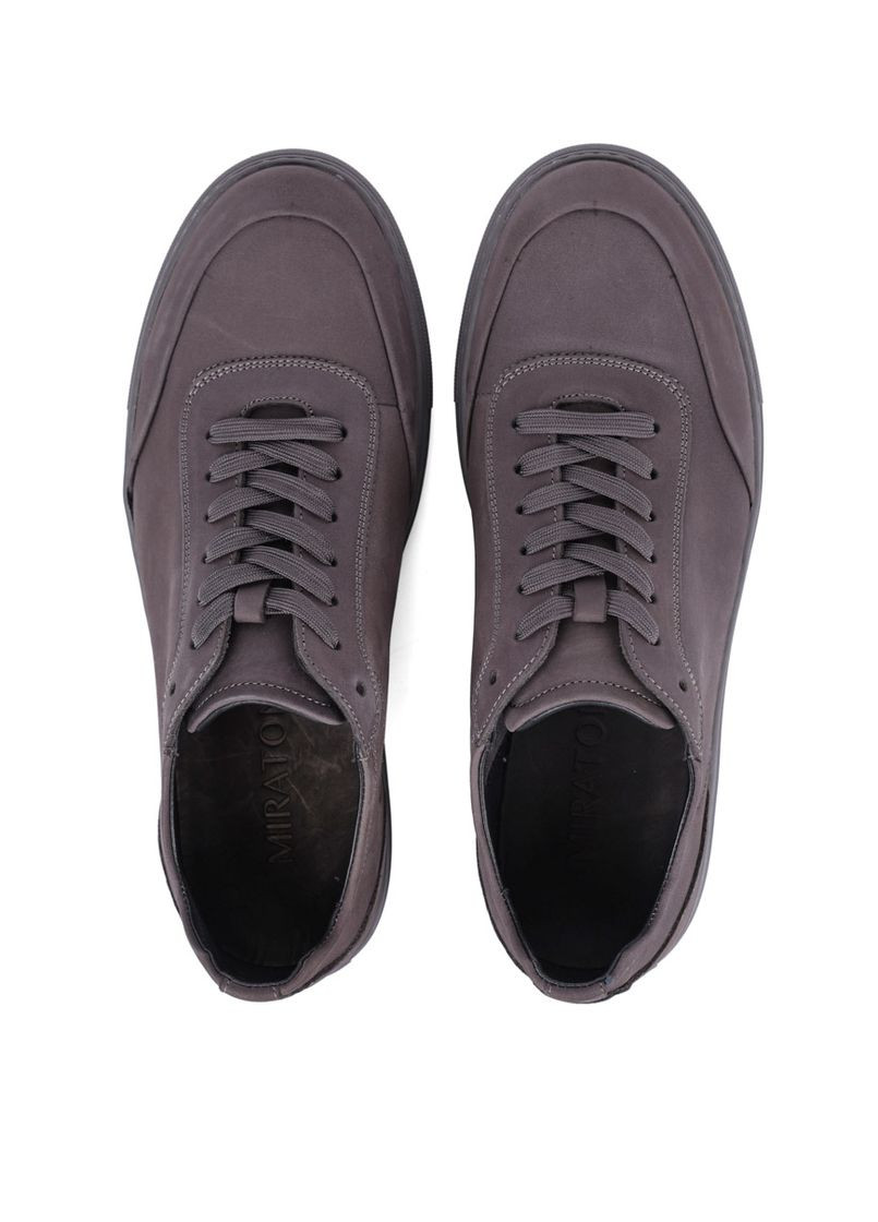 Сірі чоловічі кеди 0881ав-610-м259 сірий нубук MIRATON