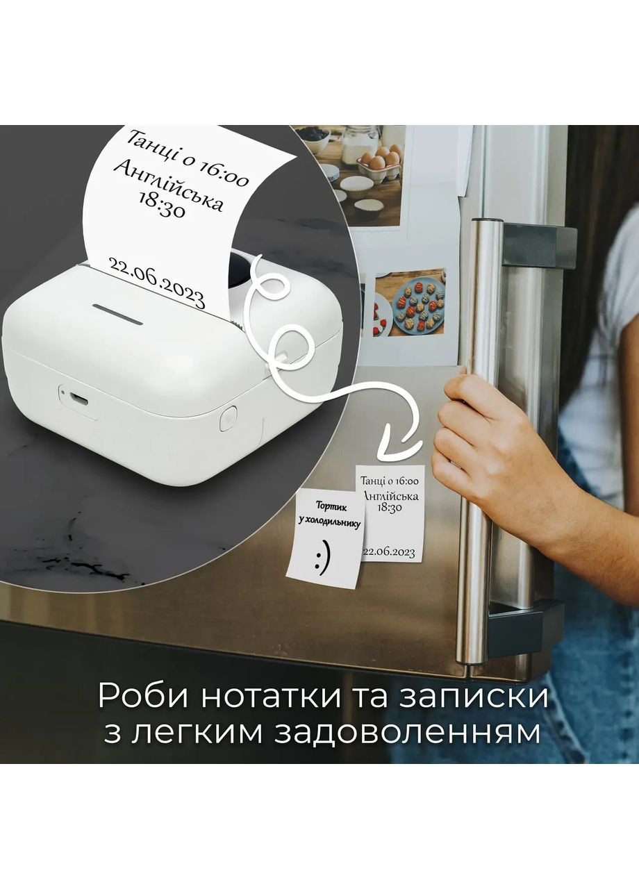 Портативный термопринтер printer Pink| Детский принтер с большим набором термобумаги в комплекте No Brand (365783115)