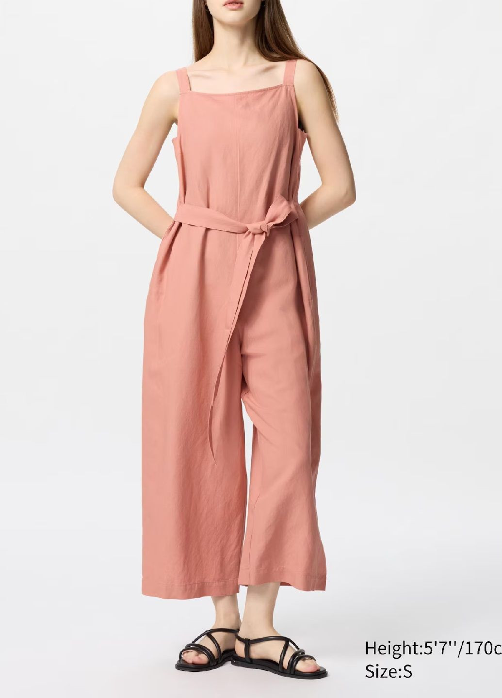 Комбінезон Uniqlo однотонний персиковий