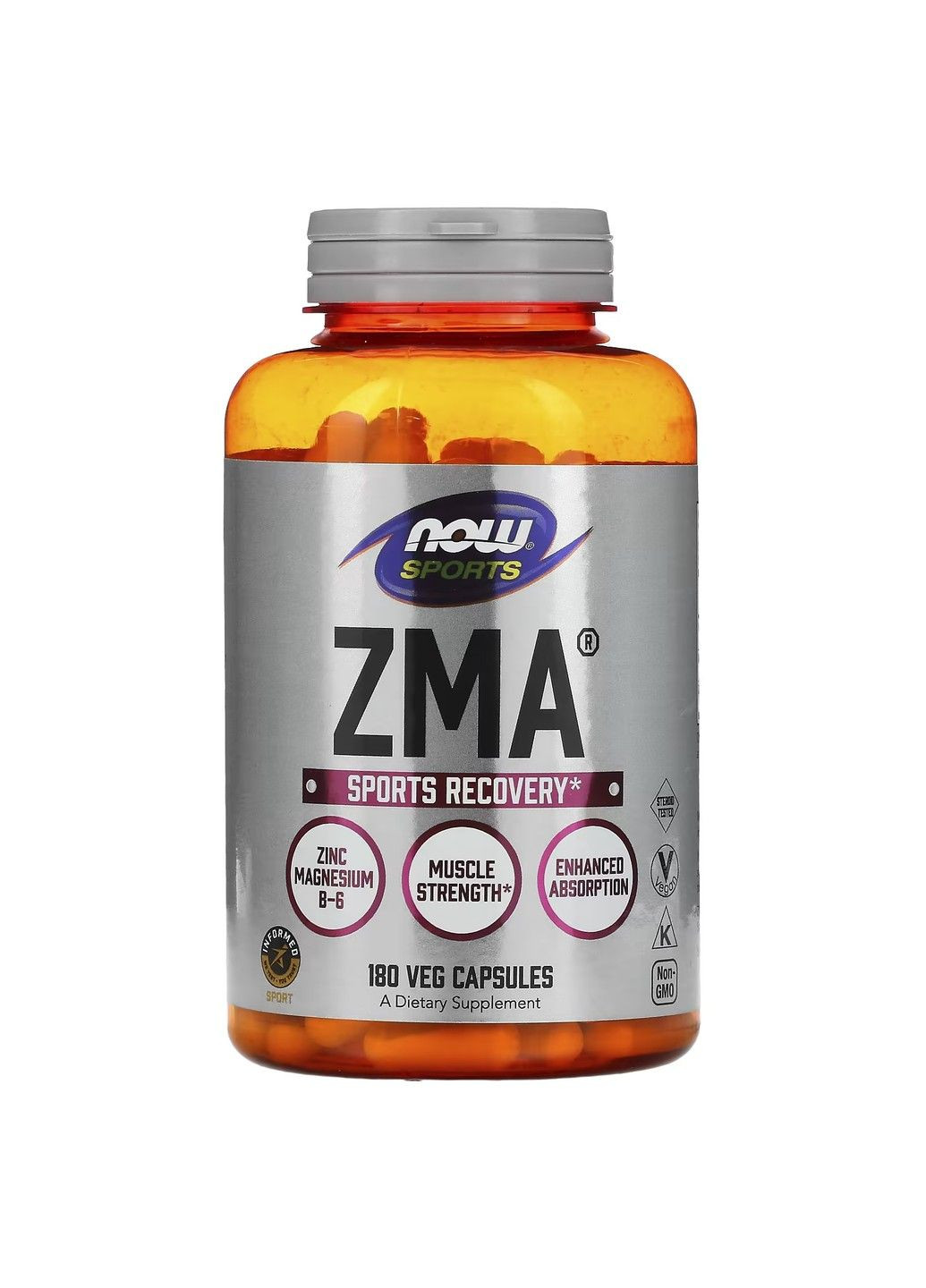 Комплекс для восстановления после занятий спортом ZMA® – 90 вег.капсул Now Foods (294206090)